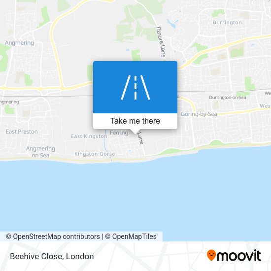 Beehive Close map