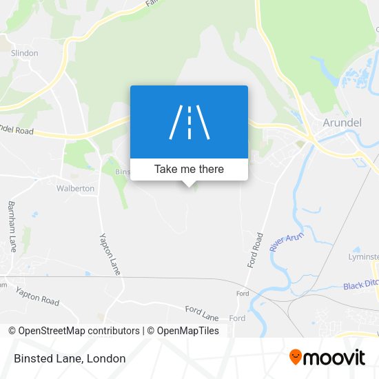 Binsted Lane map