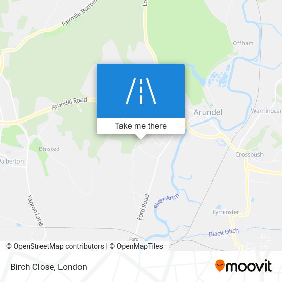 Birch Close map