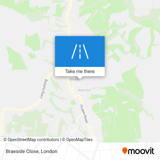 Braeside Close map