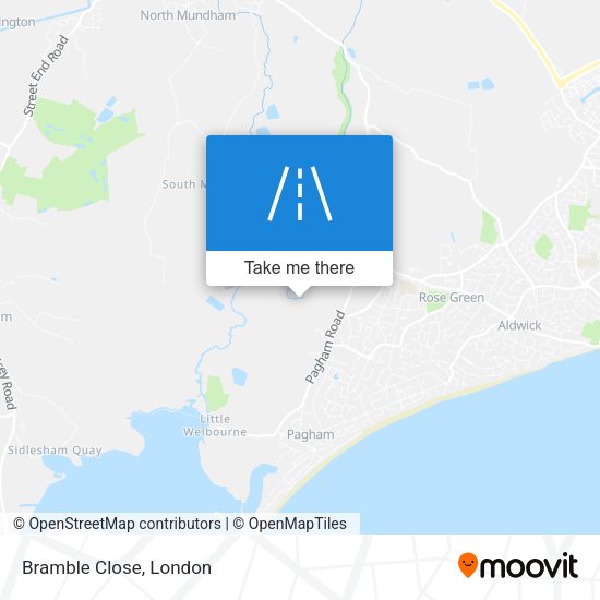 Bramble Close map