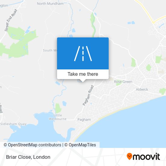Briar Close map