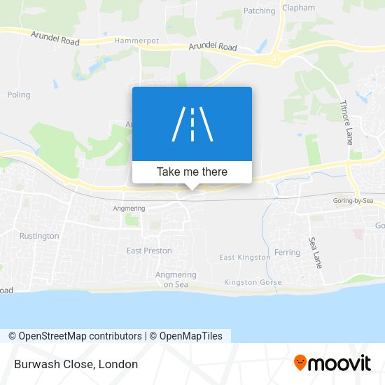 Burwash Close map