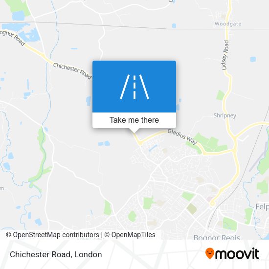 Chichester Road map