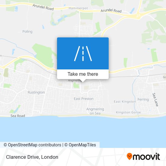 Clarence Drive map