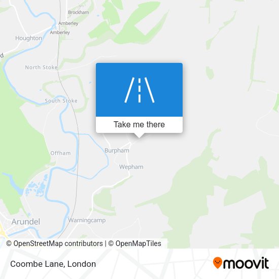 Coombe Lane map