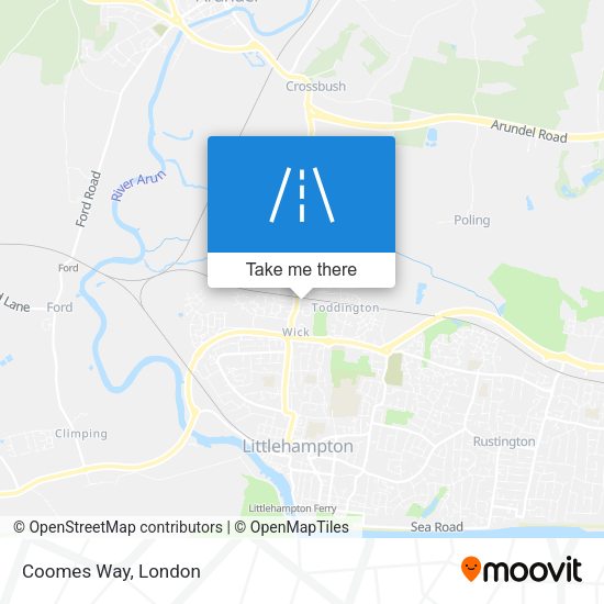 Coomes Way map
