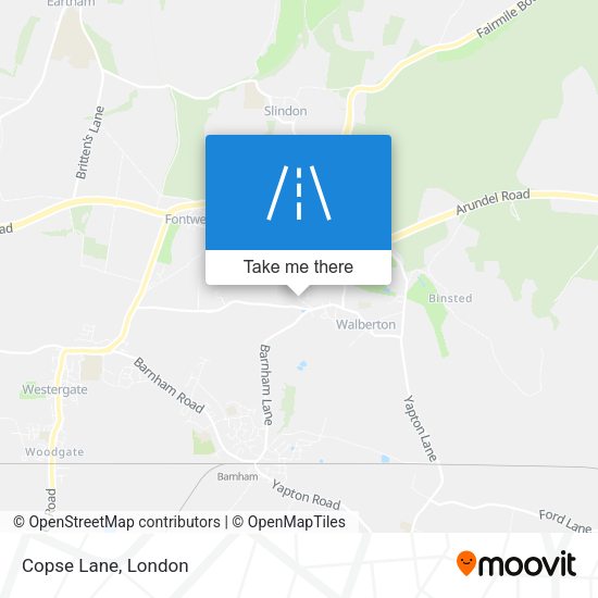 Copse Lane map