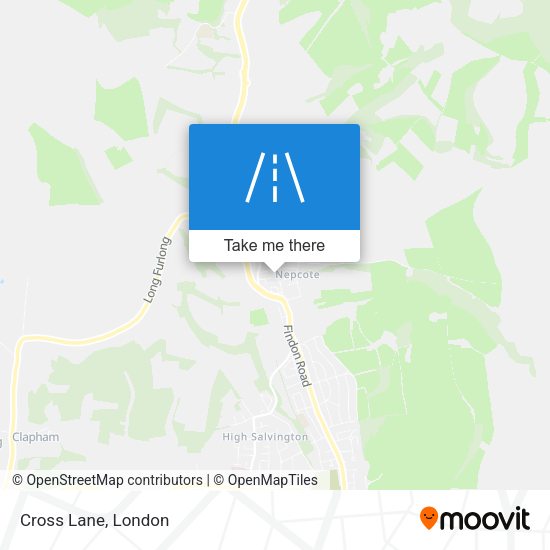 Cross Lane map