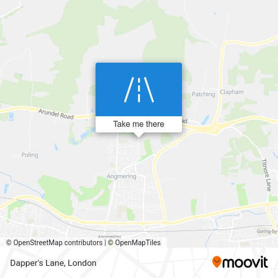 Dapper's Lane map
