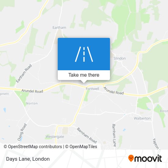 Days Lane map