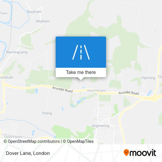 Dover Lane map