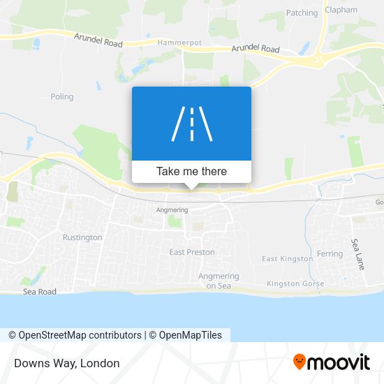 Downs Way map