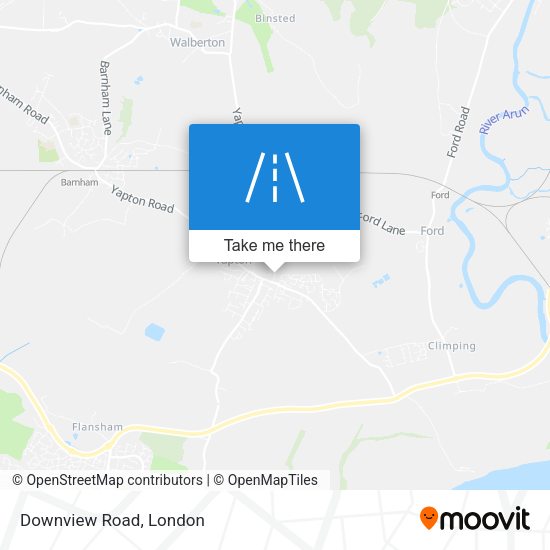 Downview Road map