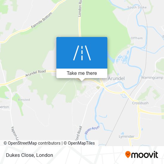 Dukes Close map