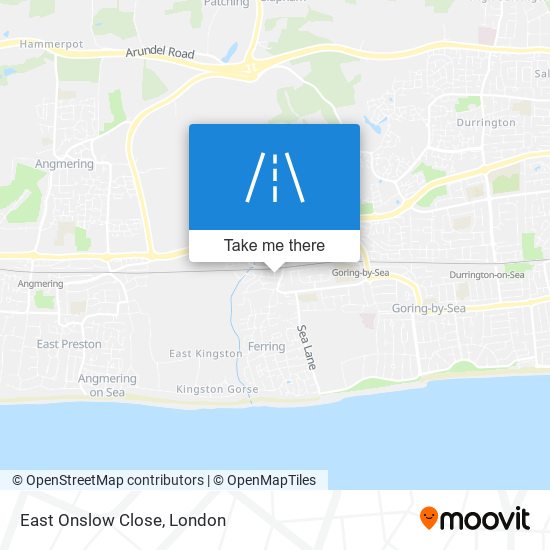 East Onslow Close map