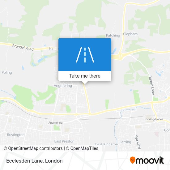 Ecclesden Lane map