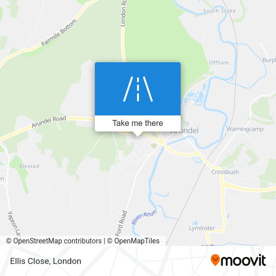 Ellis Close map