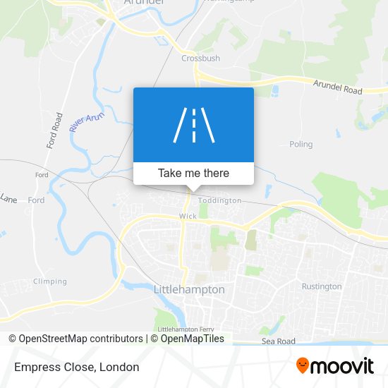 Empress Close map