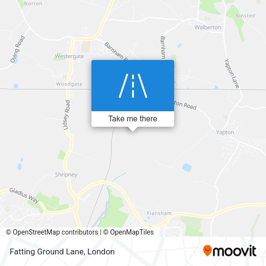Fatting Ground Lane map