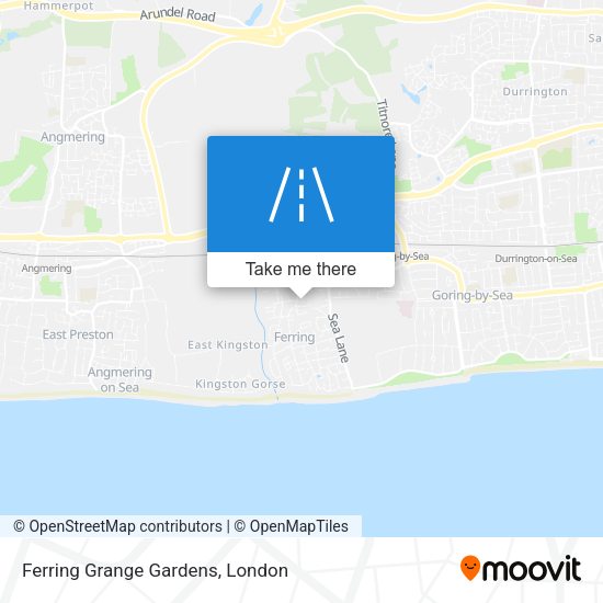 Ferring Grange Gardens map