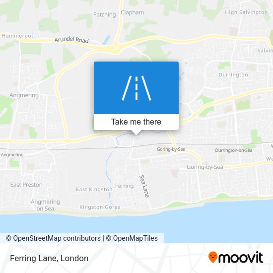 Ferring Lane map