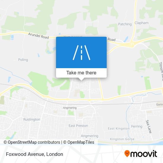 Foxwood Avenue map