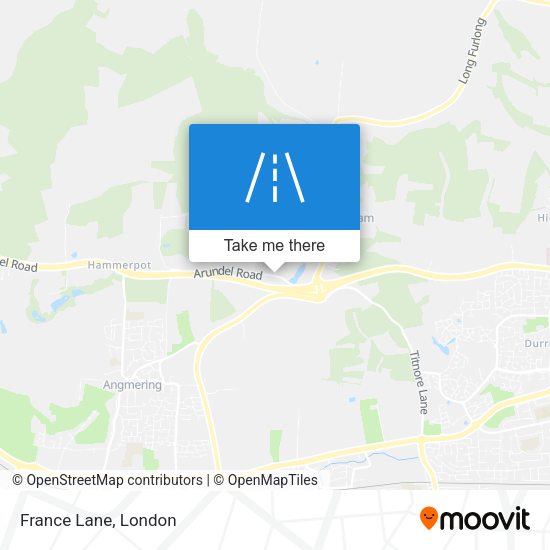 France Lane map
