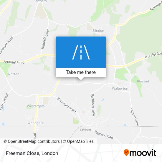 Freeman Close map