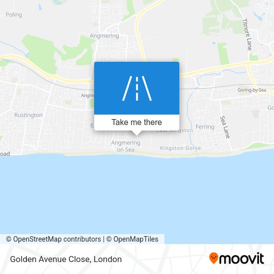 Golden Avenue Close map