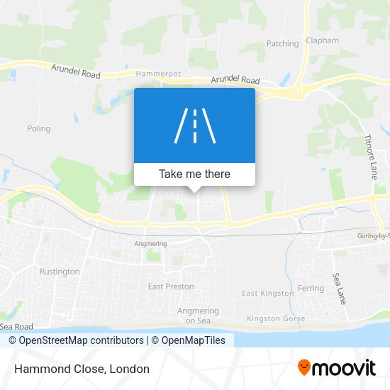 Hammond Close map