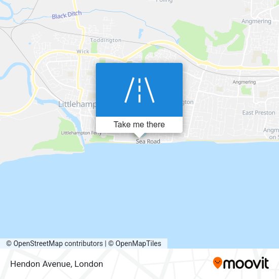 Hendon Avenue map