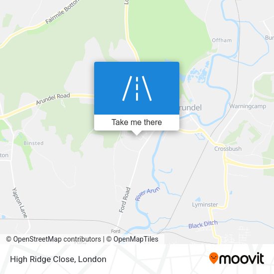 High Ridge Close map