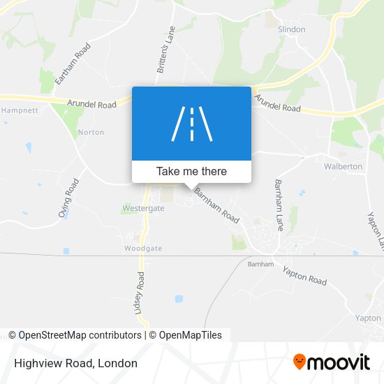 Highview Road map