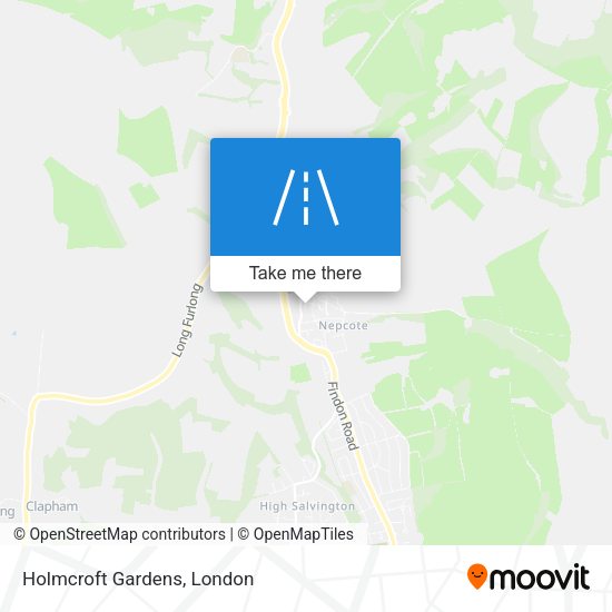 Holmcroft Gardens map
