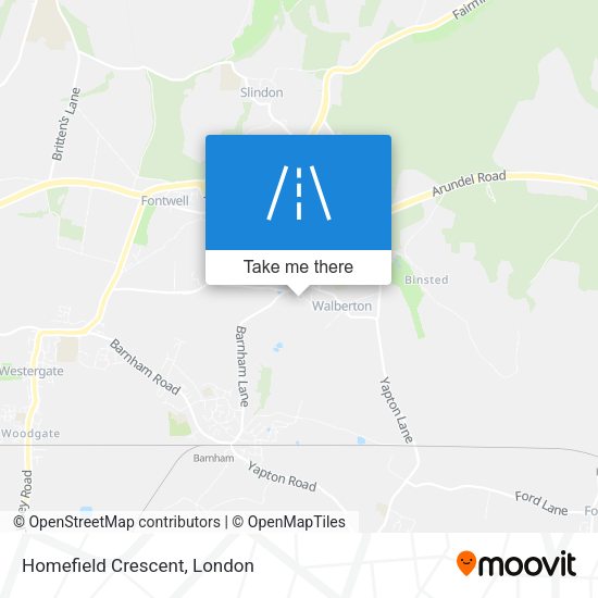 Homefield Crescent map