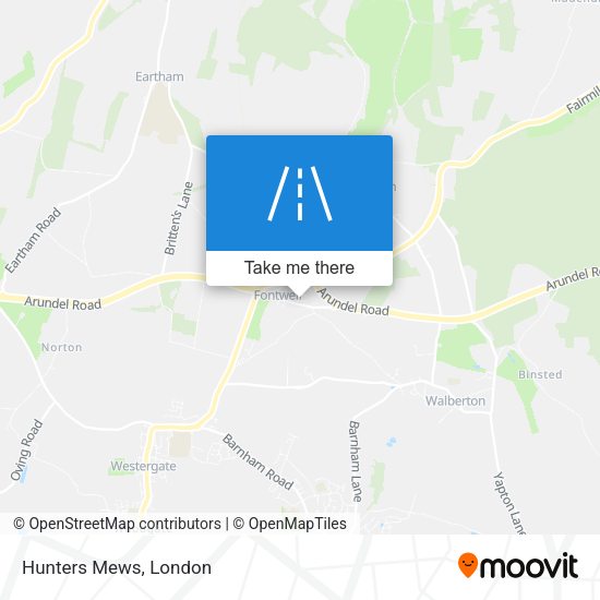 Hunters Mews map