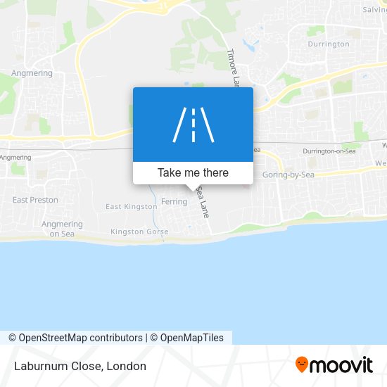 Laburnum Close map