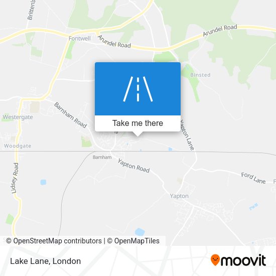 Lake Lane map