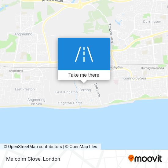 Malcolm Close map