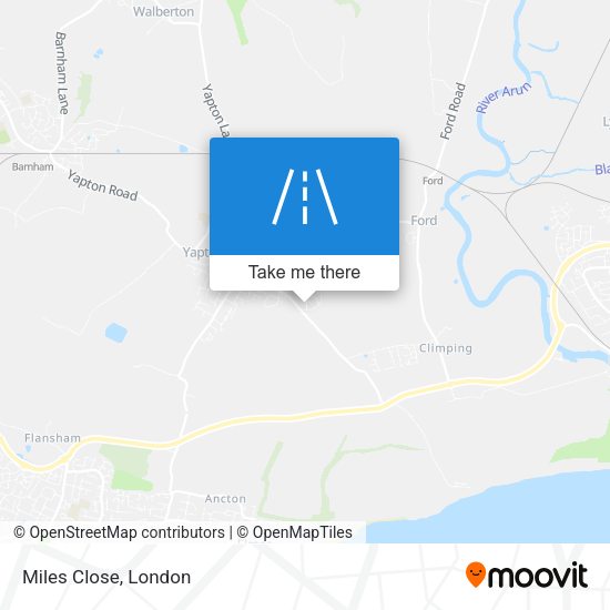 Miles Close map
