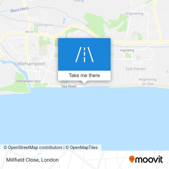 Millfield Close map
