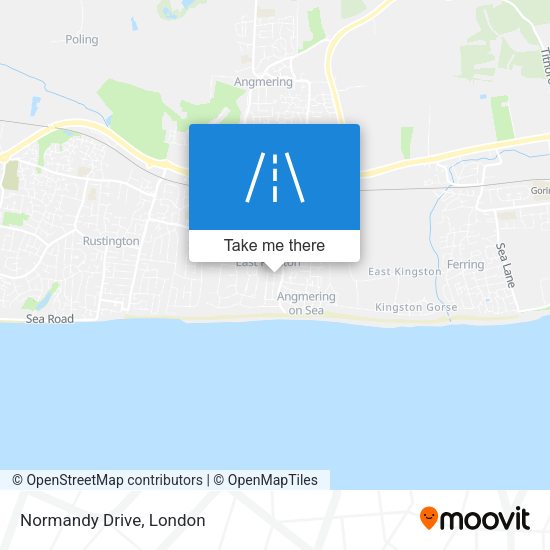 Normandy Drive map
