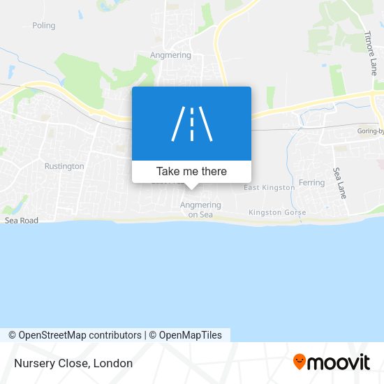 Nursery Close map
