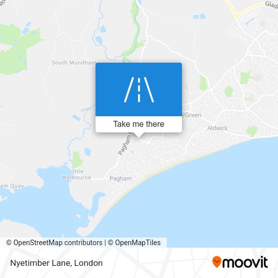 Nyetimber Lane map