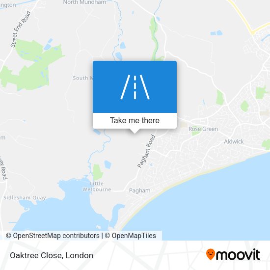 Oaktree Close map