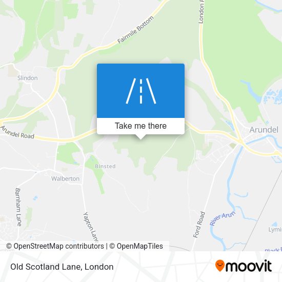 Old Scotland Lane map