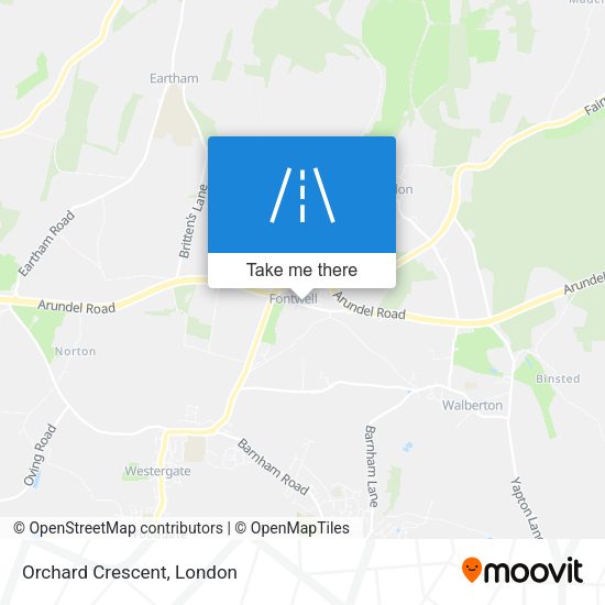 Orchard Crescent map