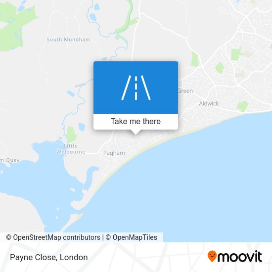 Payne Close map