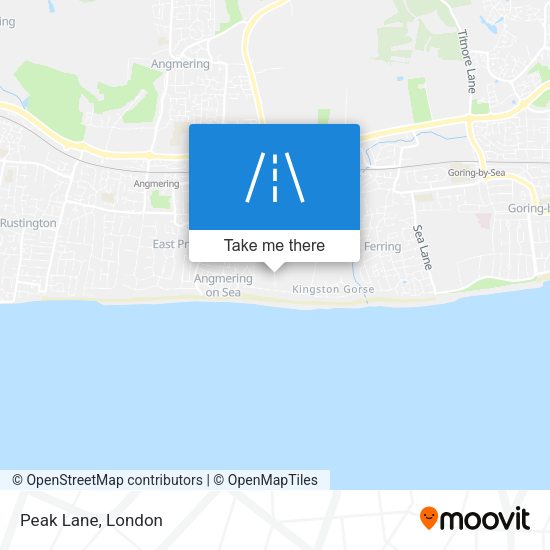 Peak Lane map